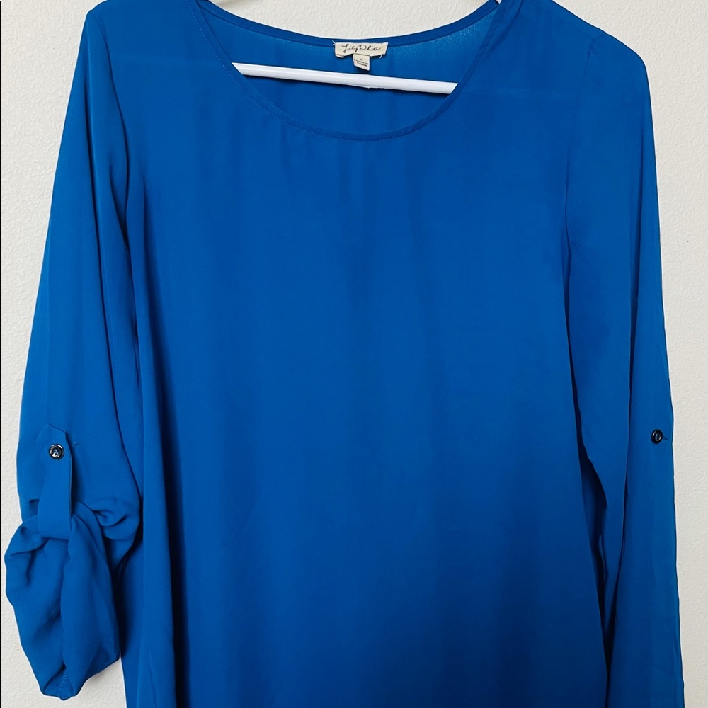 Cobalt blue top